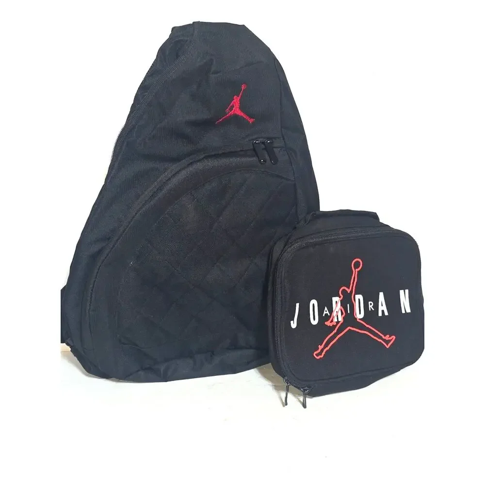 Michael Jordan Jumpman Sling Crossbody Backpack and Lunchbox